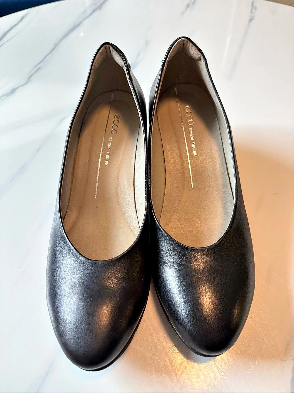 ECCO Black Block Heel Pumps EU 38